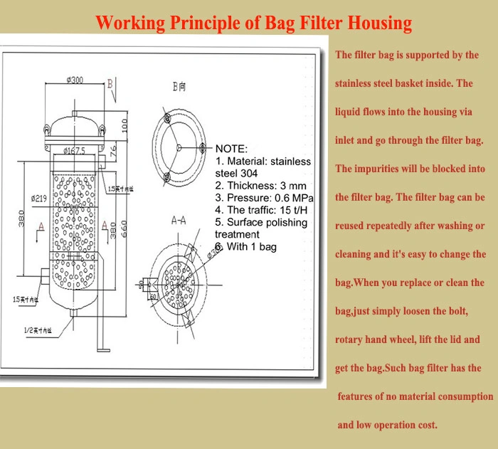 Epoxy Painted Carbon Steel Filter Housing for Mechanical Filtration